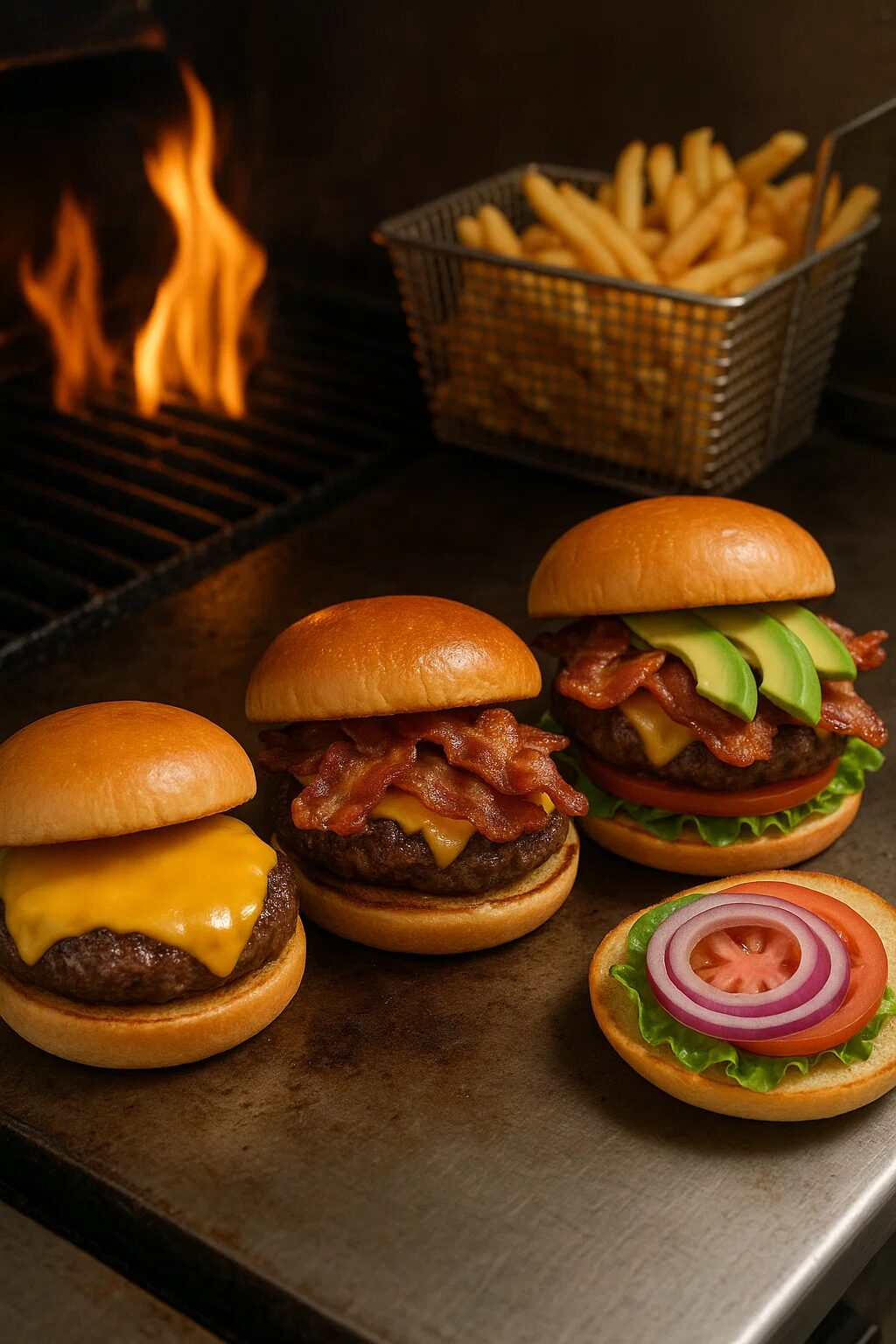 Hamburgers and Fries