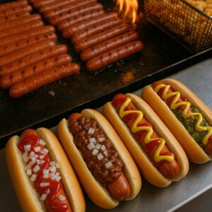 Grilled Hot Dogs