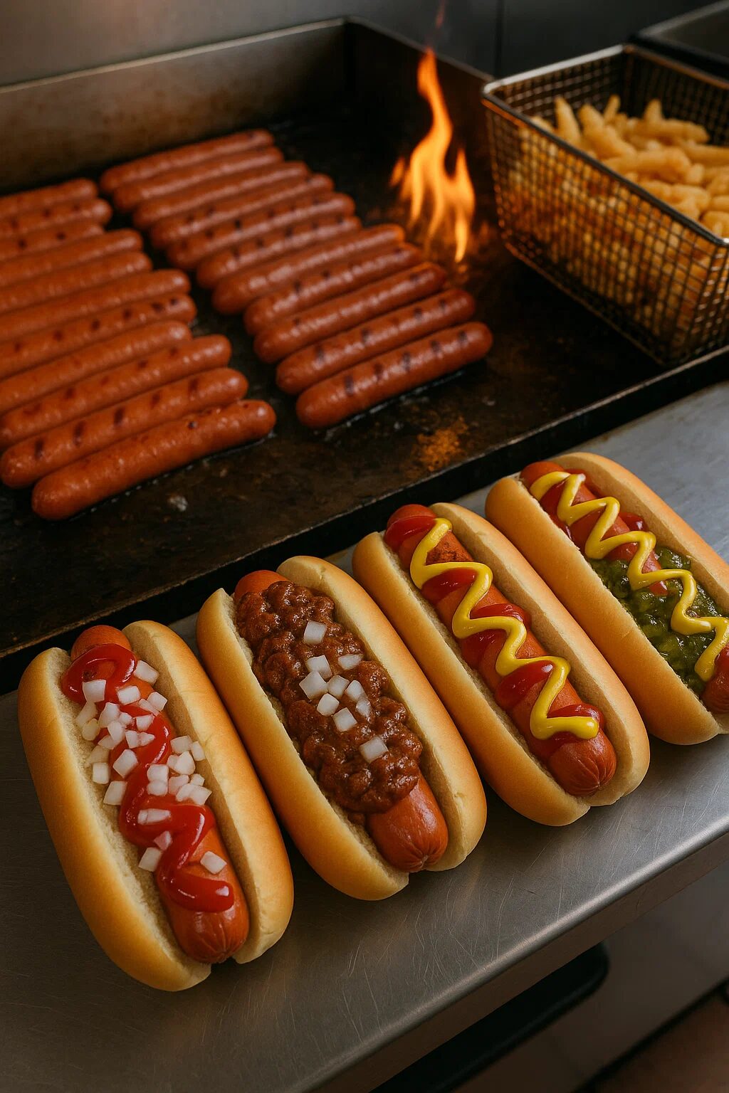 Grilled Hot Dogs